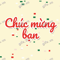 Chúc mừng bạn GIF